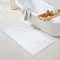 GRANNY SAYS White Bathroom Rug 24" x 43", Non-Slip Microfiber Bath Mat by GRANNYSAYS