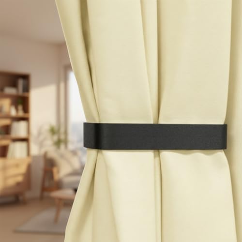 Grevosea 2 Pack Adhesive Curtain Holdbacks No Drill Curtain Tiebacks Curtain - Image 4