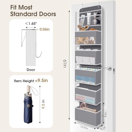 1Pack Over The Door Organizer Large Capacity Hanging Storage Room Organizer - Image 2