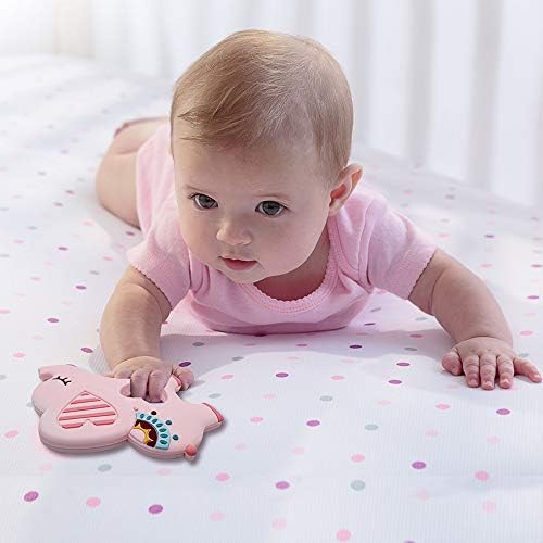 Bigspinach Elephant Baby Teether Toy, Easy-Grip Silicone Sensory Teether - Image 2