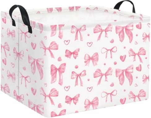 Rectangular Valentines Basket for Women Girls Storage Bin Organizer Box Shelf by TIBAOLOVER