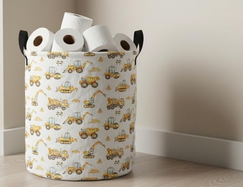 Collapsible Round Storage Basket, Soft-Sided Organizer - Image 4