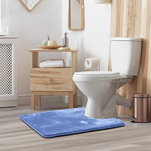 Clara Clark Bathroom Rugs, Velvet Memory Foam Bath Mat, Machine Washable Bath - Image 2