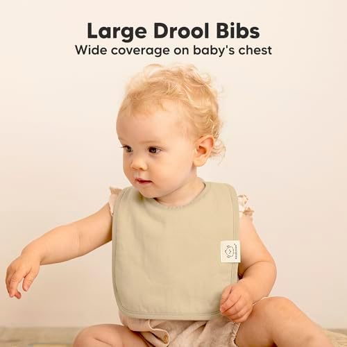KeaBabies 8-Pack Organic Baby Bibs - Image 3
