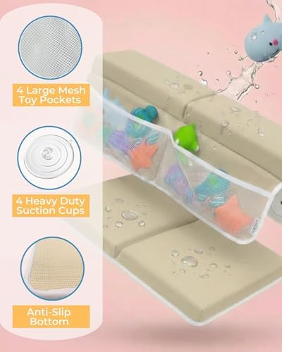 Comfortable Baby Bath Kneeler and Elbow Rest Pad Set - Image 4