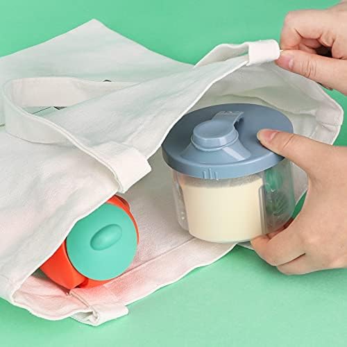 Accmor Baby Formula Dispenser On The Go, Non-Spill Rotating Four-Compartment - Image 6