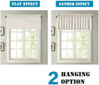 H.VERSAILTEX Blackout Kitchen Curtain Valances, Short Window Valance Curtains - Image 6
