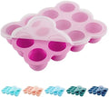 Silicone Freezer Tray with Lid, 12x1.5oz Baby Food Storage Container by HIWOOD