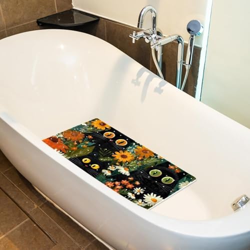 Bath Tub Shower Mat, Washable Bathtub Floor Mats, Suction Cups and Drain Holes - Image 5