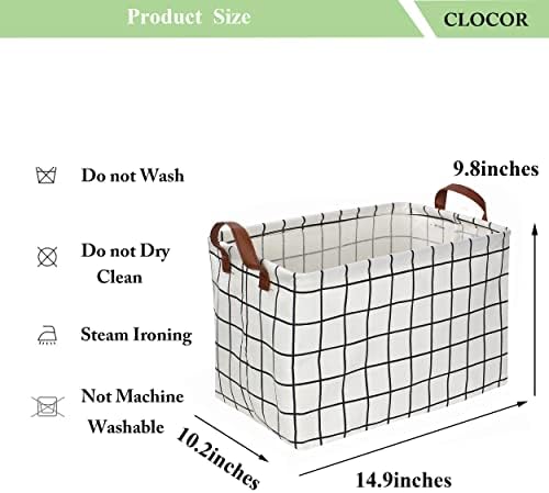 CLOCOR Rectangular Storage Basket, Collapsible Storage Bin, Gift Basket - Image 5