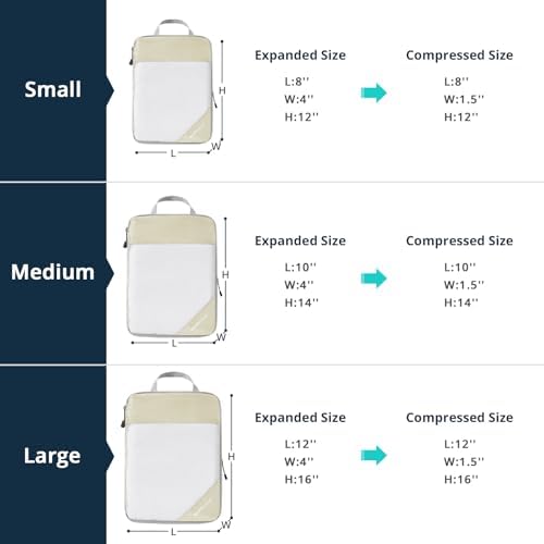 9 Set Compression Packing Cubes - Image 3