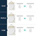 NICOSHOW Compression Packing Cubes 6 Set, Compressible Space-Saving Packing - Image 4