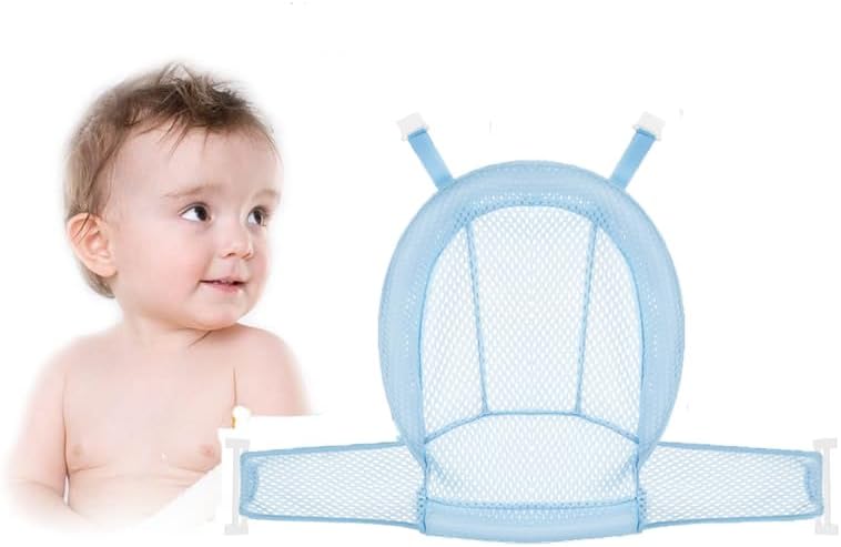 Baby Bath Seat Support Net Infant Bathtub Mesh Cushion Newborn Baby Shower Lie - Image 3
