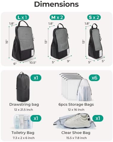 BAGSMART Compression Packing Cubes - Image 3