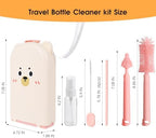 Travel Bottle Washing Kit with Storage Case, 7-in-1 Baby Travel Bottle Cleaner - Image 2