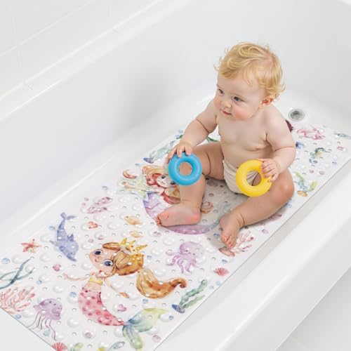 Topotdor Kids Bathtub Mat Non Slip, Tub Mat by Topotdor