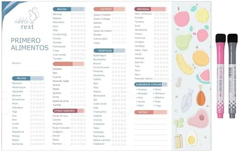 Nibble and Rest Imán para nevera First Foods Tracker by NibbleRest