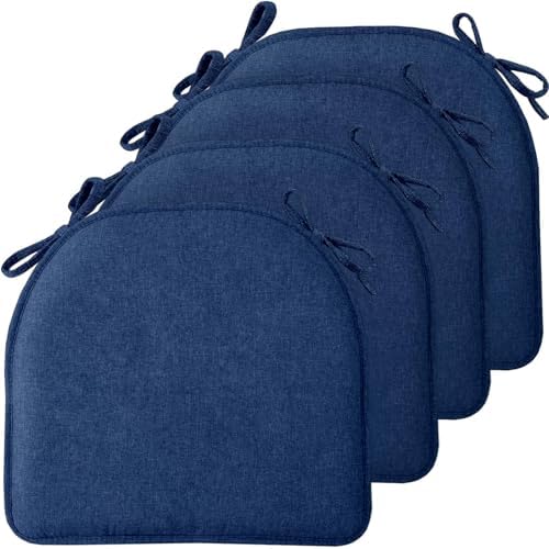 TushGuard Chair Cushions, 4 Pack Memory Foam Chair Pads by TushGuardSeatCushonsPillows