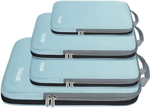 BAGAIL 4 Set/6 Set/8 Set Compression Packing Cubes Travel Accessories by BAGAIL
