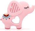 Bigspinach Elephant Baby Teether Toy, Easy-Grip Silicone Sensory Teether by BIGSPINACH