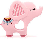 Bigspinach Elephant Baby Teether Toy, Easy-Grip Silicone Sensory Teether by BIGSPINACH