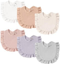 MairMore Muslin Baby Bibs, Ruffle Edge Drool Bibs by MairMore