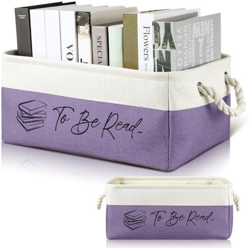 Marsui 1 Pcs TBR Basket Book Storage Bin Bookish Gifts by Marsui