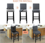 Fuloon Waterproof Barstool Covers Chair Slipcovers, 2 Pack - Image 6