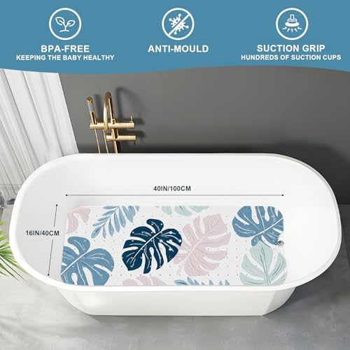 XIYUNTE Bath Mat for Tub Non Slip Bathtub Mat for Kids 40x16 Baby Bath Mat - Image 2