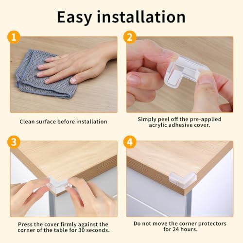 40 Pack Corner Protector Baby, L-Shaped Baby Proof Corners and Edges, Baby - Image 5