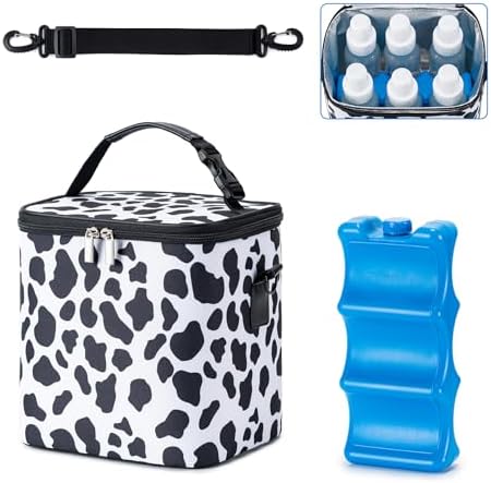 Breastmilk Cooler Bag with Ice Pack Fits 6 Baby Bottles Up to 9 Ounce, Baby by BABEYER