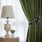 HIKMLK Leaf Shaped Curtain Tieback Holdbacks 2pcs, Handmade Metal Curtain Side - Image 5