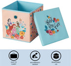 Idea Nuova Disney Princess Collapsible Fabric Storage Cube, 10” Organizer Bin - Image 3