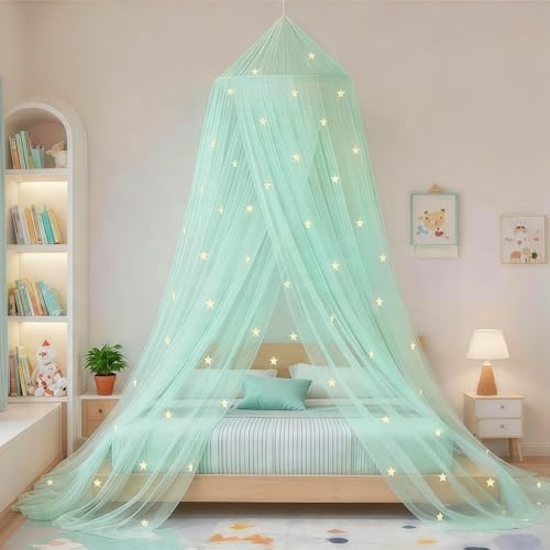 Bed Canopy for Girls Mosquito Net, Princess Bed Canopy for Girls Room Decor by Eimilaly