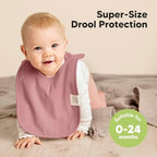 KeaBabies 8-Pack Bibs for Baby Girls, Pullover Baby Bibs - Image 2