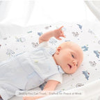 Muslin Bassinet Sheets 2 Pack, Universal Cotton Fitted Baby Mattress Sheet - Image 6