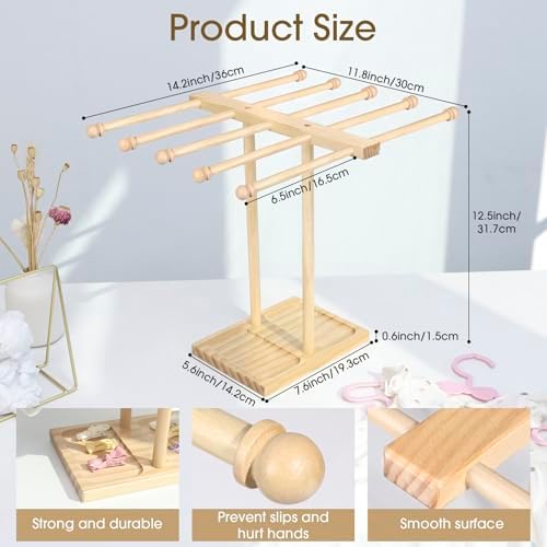 POVETIRE Headband Holder Stand Bow Organizer - Image 4