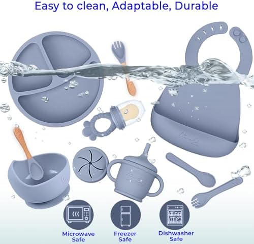 Silicone Baby Feeding Set, Baby plates and bowls Set - Image 5