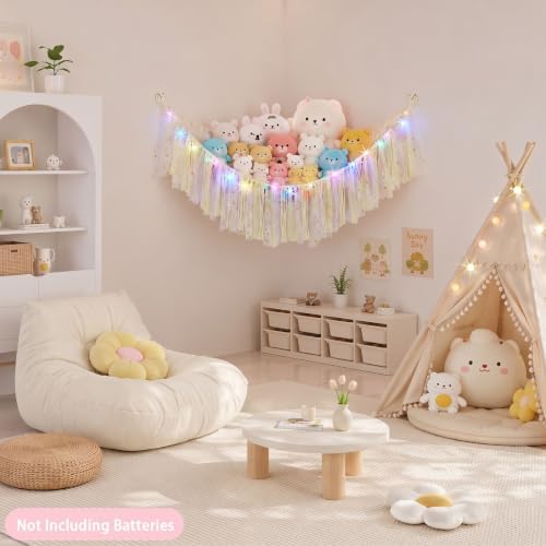 FIOBEE Stuffed Animals Net LED Light Toy Hammock - Image 2