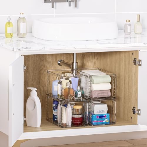 Vtopmart 2 Pack Large Stackable Storage Drawers - Image 2
