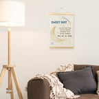 TLESKE Baby Boy Kids Room Poster Hanger Frame, Sweet Boy Hanging Wall Art Decor - Image 4
