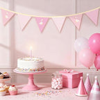 Hahafelt Goose Fabric Banner 1st Birthday Decor - Image 4