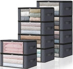 HomeHacks 10-Pack Clothes Organizer Storage Bags, 35L Storage Bins by HomeHacks