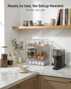Vtopmart Clear Stackable Storage Drawers Set of 9, Plastic Organizer Bins - Image 2