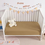 NTBAY Mini Crib Muslin Fitted Sheets, 2 Pack, 24 x 38 - Image 5