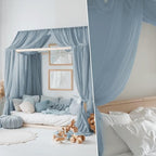 NICETOWN Stone Blue Kids Bed Canopy - Image 4