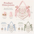 Personalized Embroidered Baby Banner Custom Baby Name Sign - Image 5