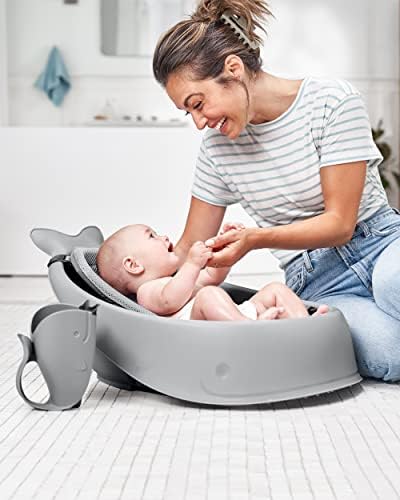 Skip Hop Baby Bath Rinse Cup MOBY Tear-free Waterfall Rinser Grey Age 0+ - Image 5