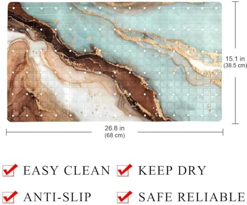 Bathtub Mat Non Slip 26.8x15.1In, Bathroom Decor PVC Shower Mats - Image 4