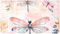 Shower Mat Non Slip, Dragonflies Florals Anti Slip Bath Mat by Anna+Cowper